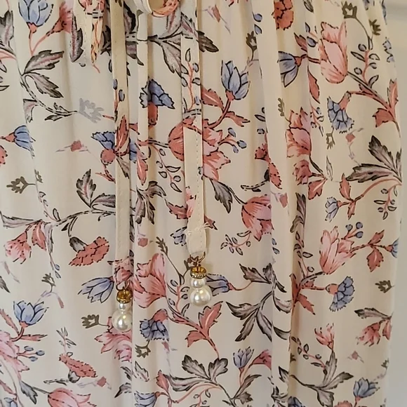 ARIA boho maxi dress Size L. Complete with pearl tie. Great condition - Picture 4 of 7